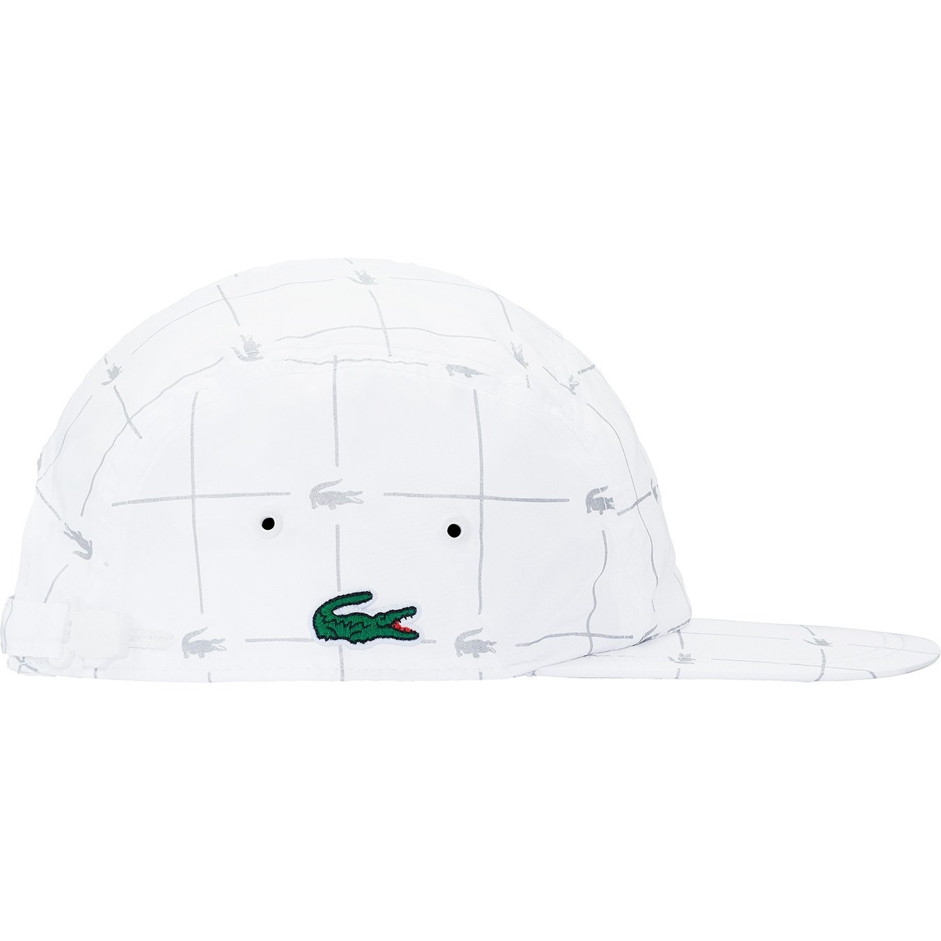 Supreme®/LACOSTE Reflective Grid Nylon Camp Cap view 2